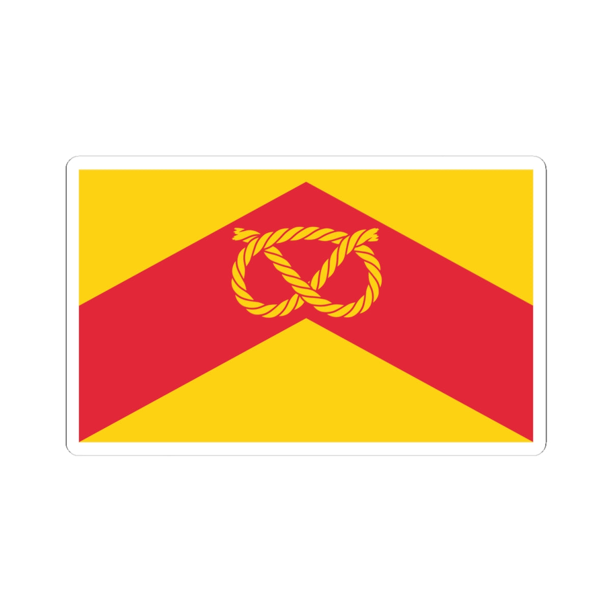 Staffordshire Flag (England) STICKER Vinyl Kiss-Cut Decal