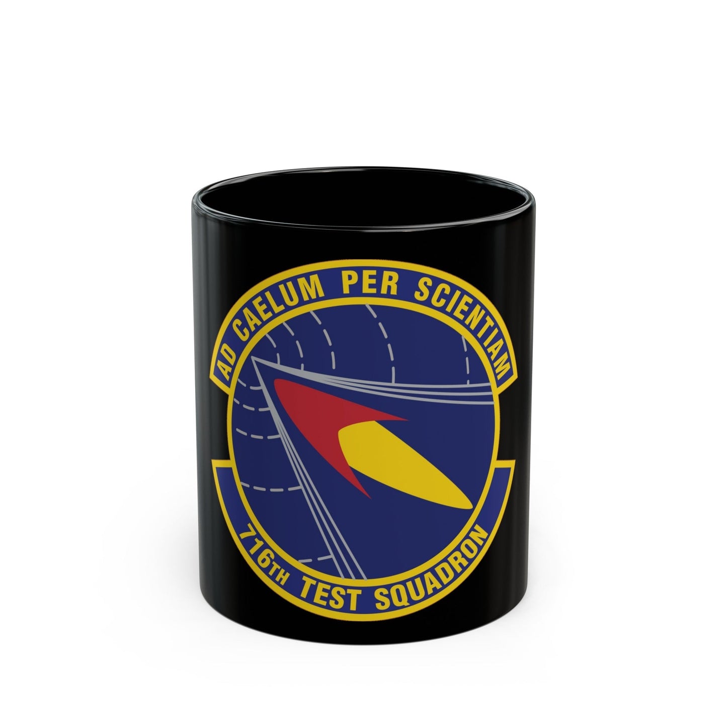 716th Test Squadron (U.S. Air Force) Black Coffee Mug-11oz-The Sticker Space