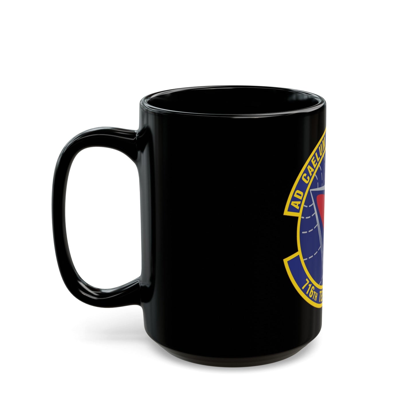 716th Test Squadron (U.S. Air Force) Black Coffee Mug-The Sticker Space