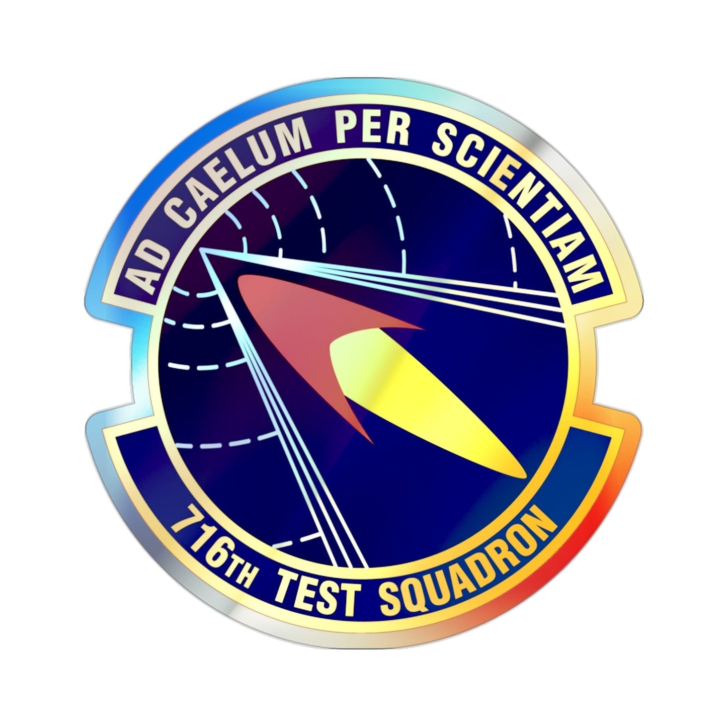 716th Test Squadron (U.S. Air Force) Holographic STICKER Die-Cut Vinyl Decal-2 Inch-The Sticker Space