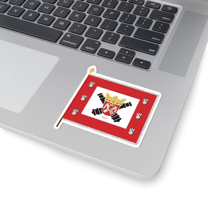 Karjalan tykistörykmentin lippu (Finland) STICKER Vinyl Kiss-Cut Decal