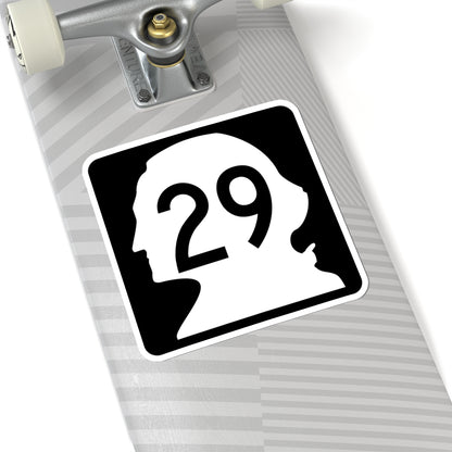 WA-29 (Washington) (Road Sign) STICKER Vinyl Kiss-Cut Decal