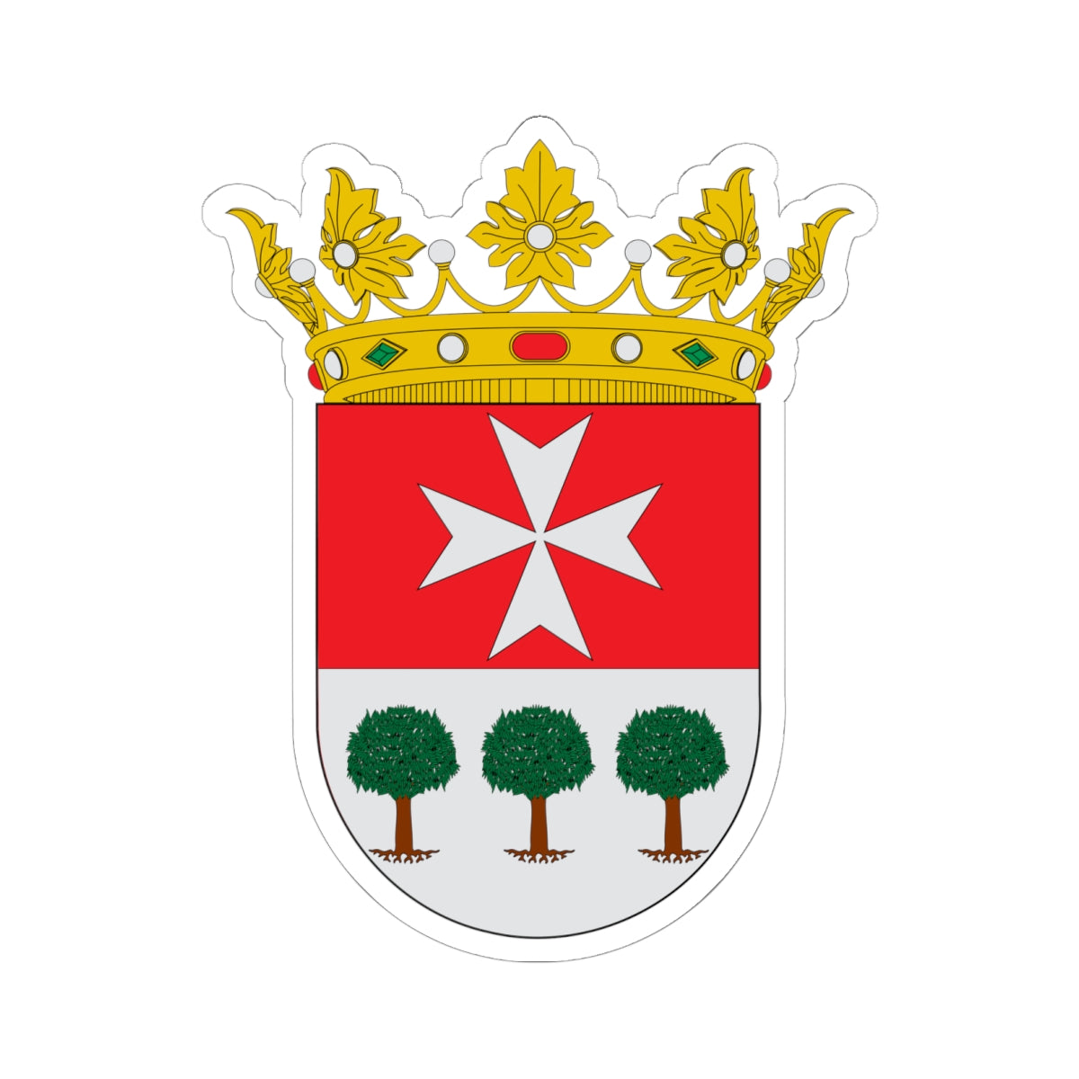 Escudo de Binaced (Spain) (Coat of Arms) STICKER Vinyl Kiss-Cut Decal
