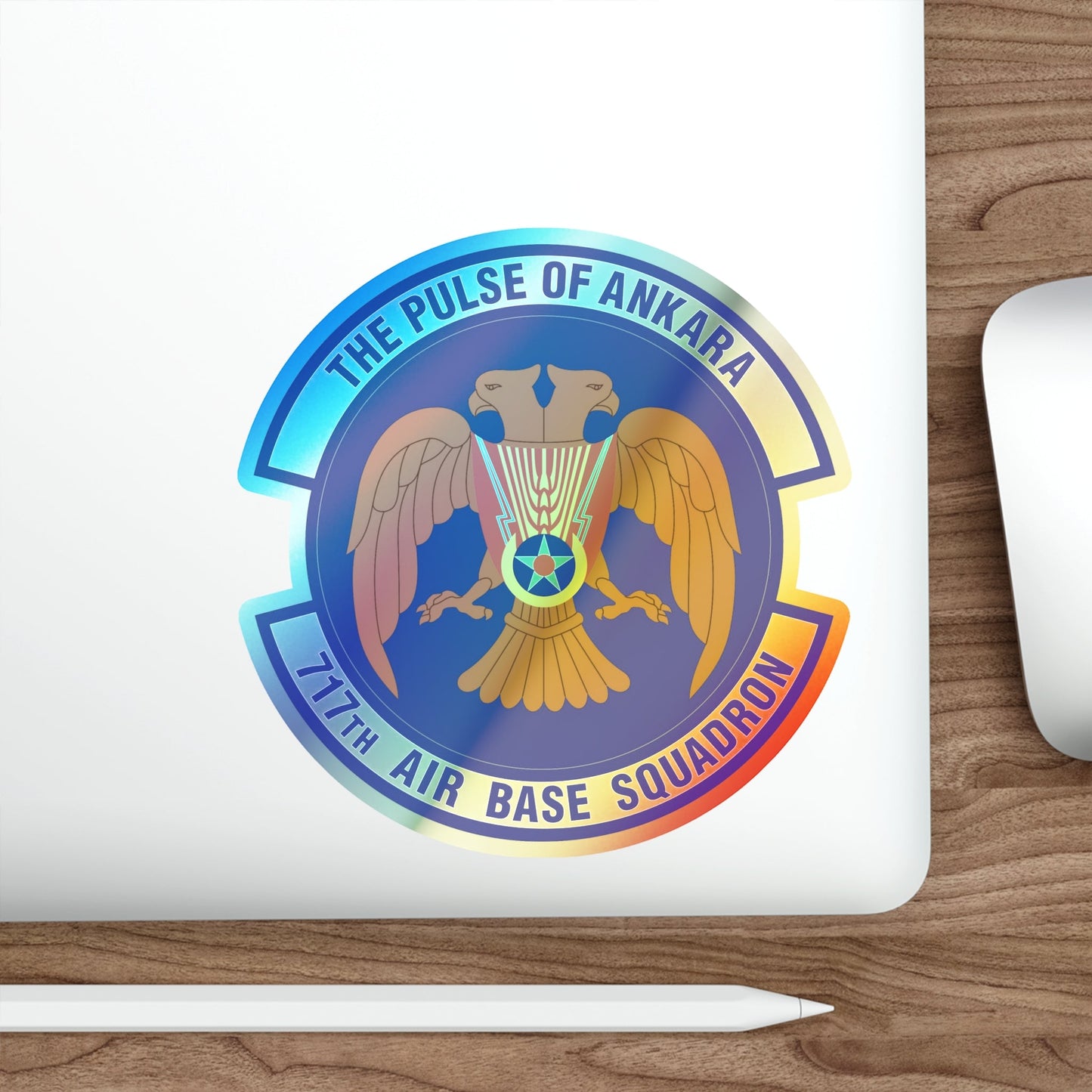 717th Air Base Squadron (U.S. Air Force) Holographic STICKER Die-Cut Vinyl Decal-The Sticker Space