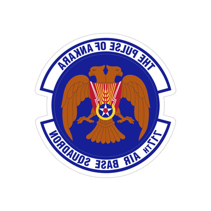 717th Air Base Squadron (U.S. Air Force) REVERSE PRINT Transparent STICKER-6" × 6"-The Sticker Space