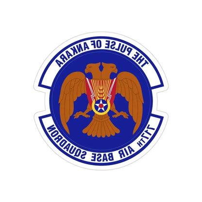 717th Air Base Squadron (U.S. Air Force) REVERSE PRINT Transparent Die-Cut STICKER 6 Inch Die-Cut Transparent - The Sticker Space