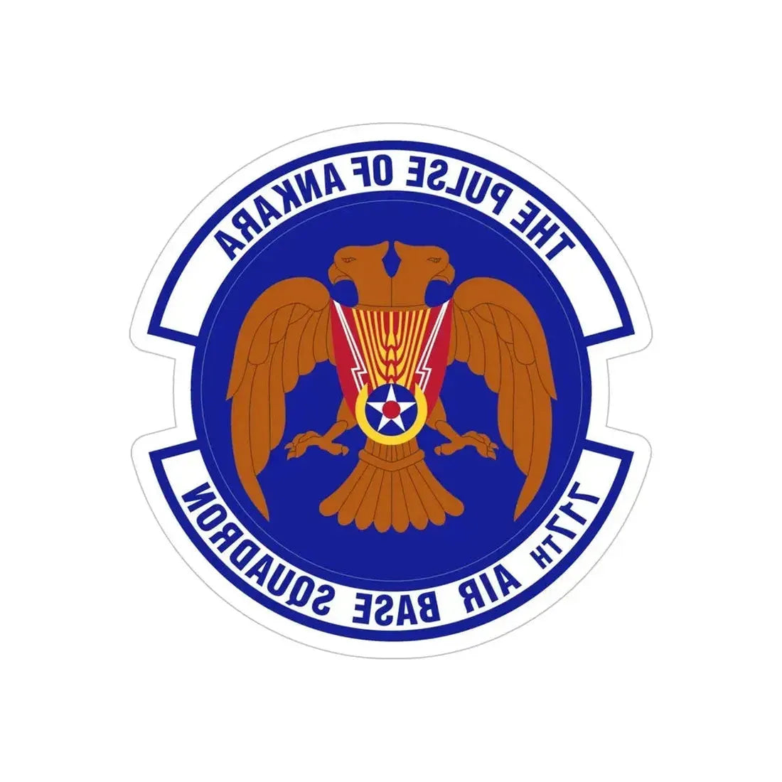 717th Air Base Squadron (U.S. Air Force) REVERSE PRINT Transparent Die-Cut STICKER - The Sticker Space