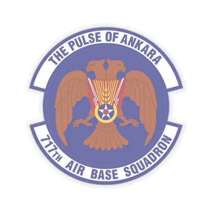 717th Air Base Squadron (U.S. Air Force) STICKER Vinyl Kiss-Cut Decal 3 Inch Transparent - The Sticker Space
