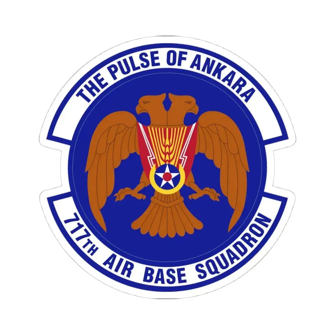 717th Air Base Squadron (U.S. Air Force) STICKER Vinyl Kiss-Cut Decal 4 Inch White - The Sticker Space