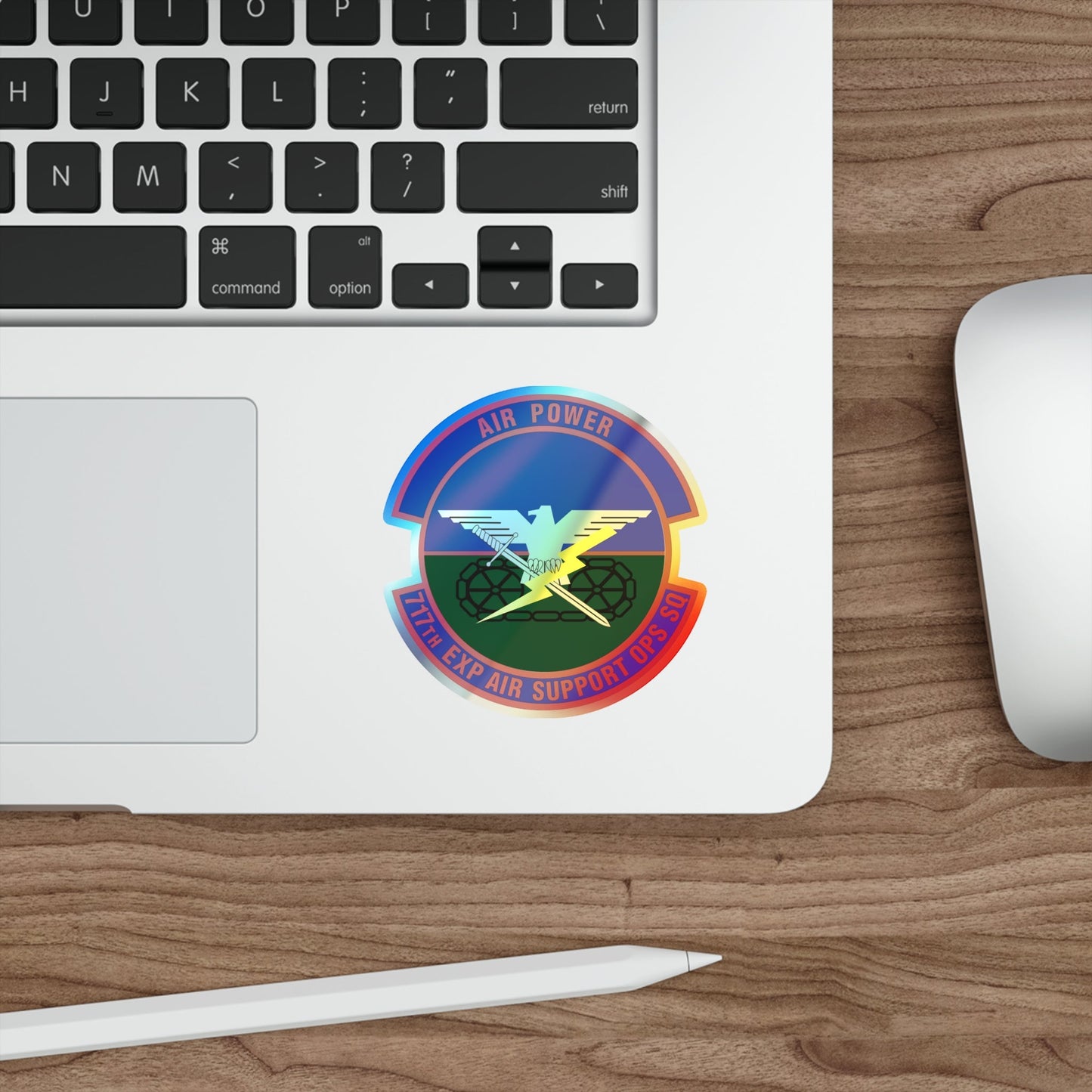 717th Expeditionary Air Support Operations Squadron (U.S. Air Force) Holographic STICKER Die-Cut Vinyl Decal-The Sticker Space