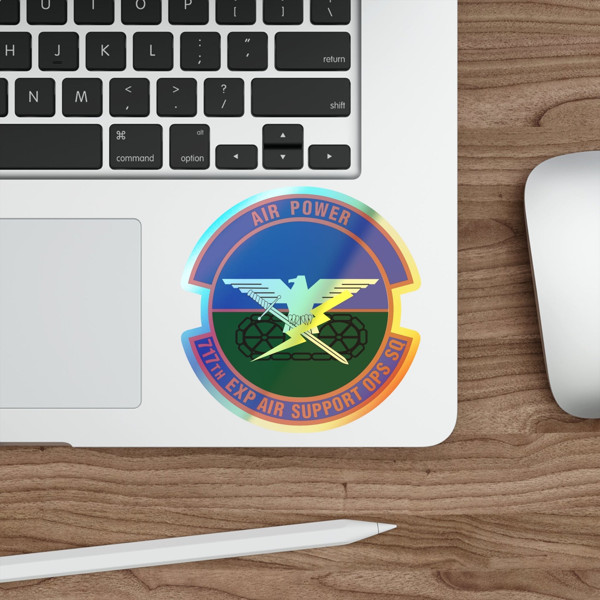 717th Expeditionary Air Support Operations Squadron (U.S. Air Force) Holographic STICKER Die-Cut Vinyl Decal-The Sticker Space