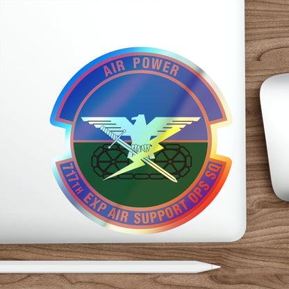 717th Expeditionary Air Support Operations Squadron (U.S. Air Force) Holographic STICKER Die-Cut Vinyl Decal-The Sticker Space