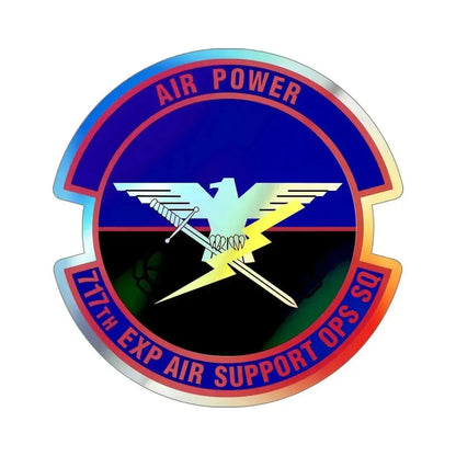 717th Expeditionary Air Support Operations Squadron (U.S. Air Force) Holographic STICKER Die-Cut Vinyl Decal 6 Inch Holographic - The Sticker Space