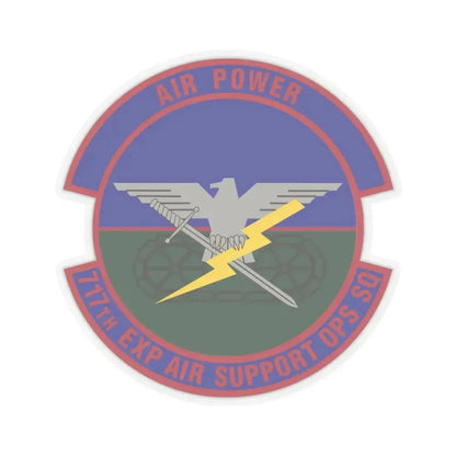 717th Expeditionary Air Support Operations Squadron (U.S. Air Force) STICKER Vinyl Kiss-Cut Decal 3 Inch Transparent - The Sticker Space
