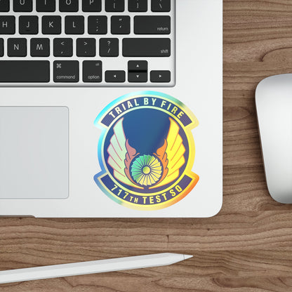 717th Test Squadron (U.S. Air Force) Holographic STICKER Die-Cut Vinyl Decal-The Sticker Space