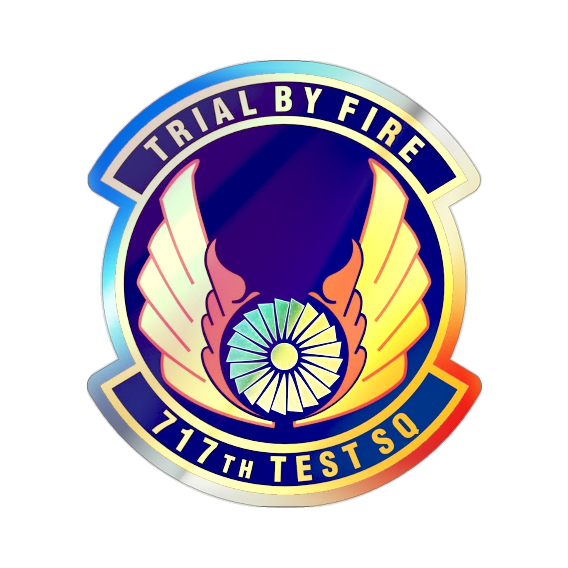 717th Test Squadron (U.S. Air Force) Holographic STICKER Die-Cut Vinyl Decal-2 Inch-The Sticker Space