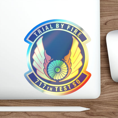 717th Test Squadron (U.S. Air Force) Holographic STICKER Die-Cut Vinyl Decal-The Sticker Space