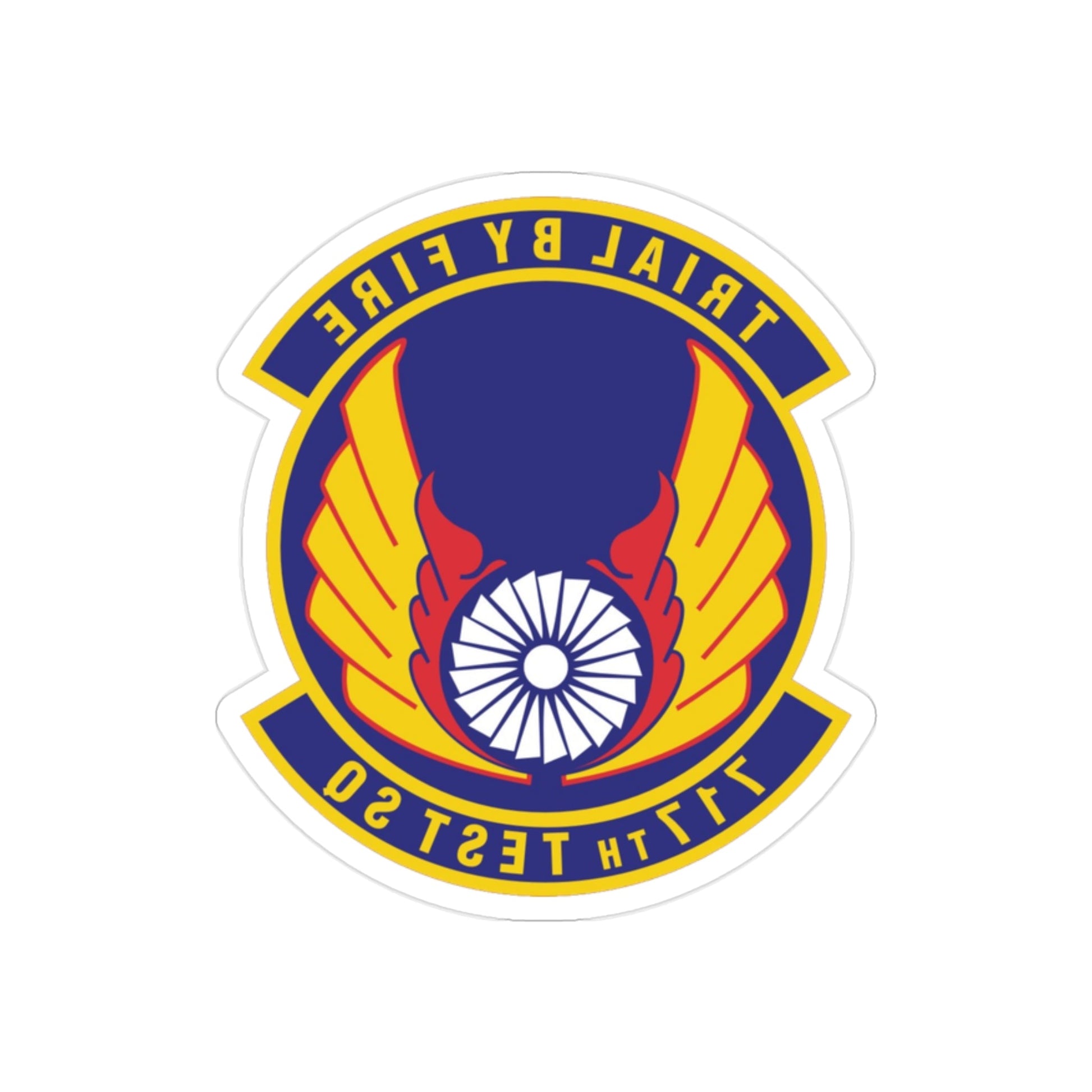 717th Test Squadron (U.S. Air Force) REVERSE PRINT Transparent STICKER-2 Inch-The Sticker Space