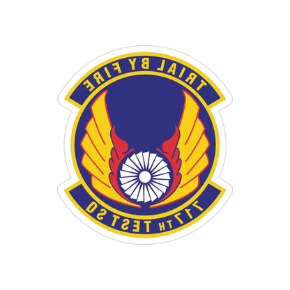 717th Test Squadron (U.S. Air Force) REVERSE PRINT Transparent STICKER-3 Inch-The Sticker Space