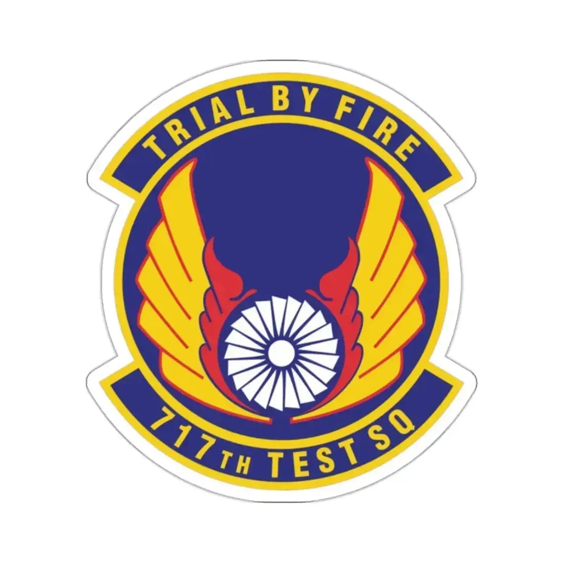 717th Test Squadron (U.S. Air Force) STICKER Vinyl Kiss-Cut Decal 2 Inch White - The Sticker Space