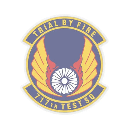 717th Test Squadron (U.S. Air Force) STICKER Vinyl Kiss-Cut Decal 3 Inch Transparent - The Sticker Space
