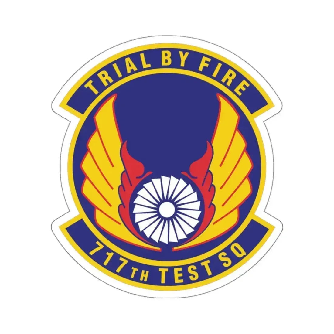 717th Test Squadron (U.S. Air Force) STICKER Vinyl Kiss-Cut Decal 3 Inch White - The Sticker Space