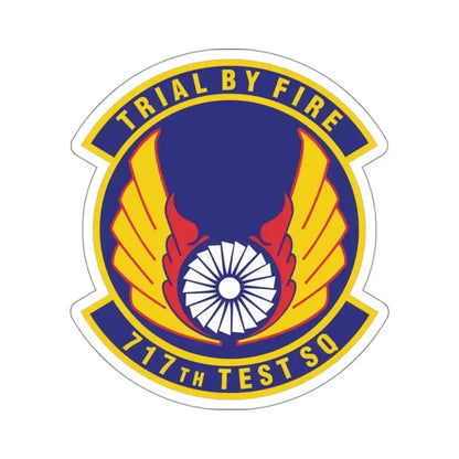 717th Test Squadron (U.S. Air Force) STICKER Vinyl Kiss-Cut Decal 3 Inch White - The Sticker Space