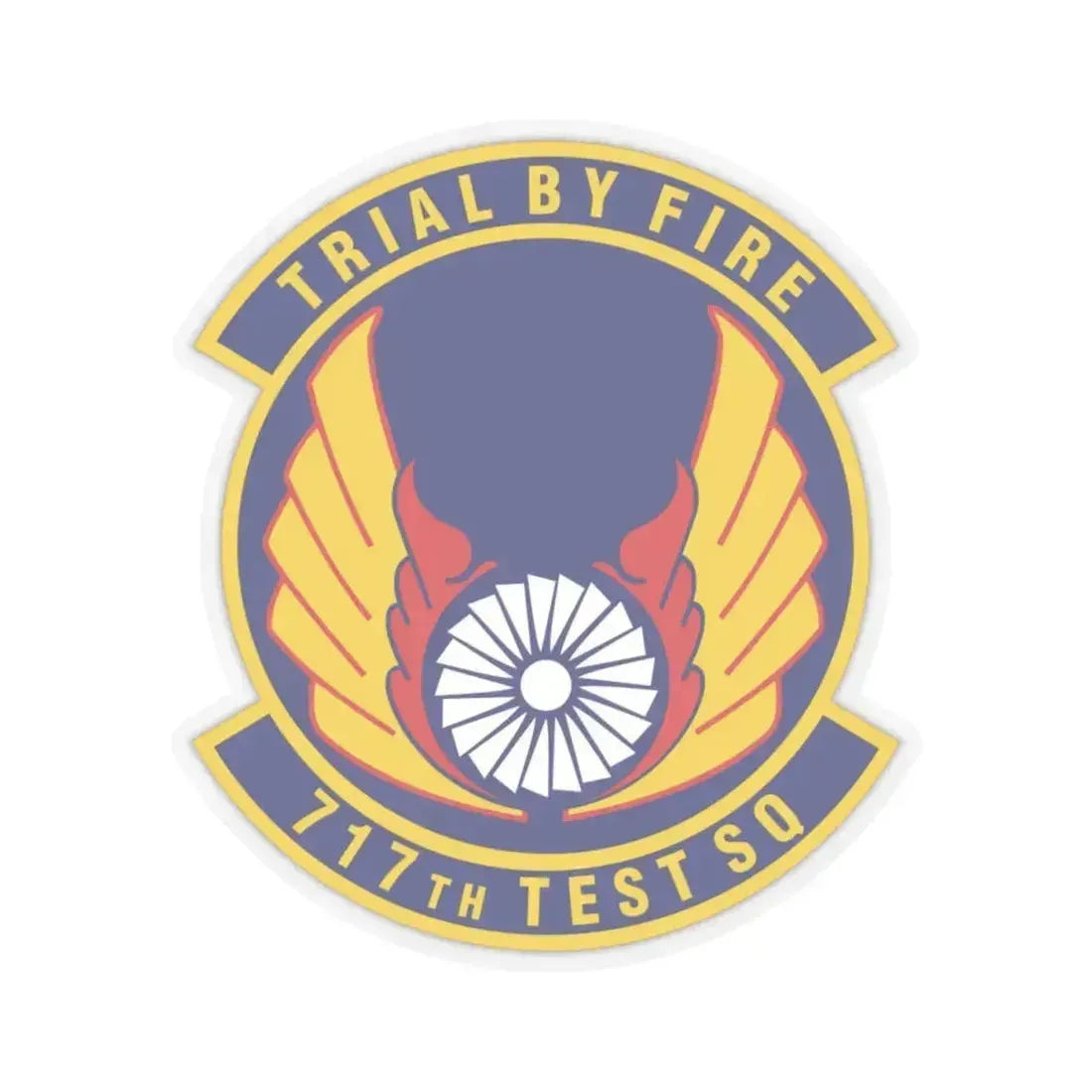 717th Test Squadron (U.S. Air Force) STICKER Vinyl Kiss-Cut Decal 4 Inch Transparent - The Sticker Space