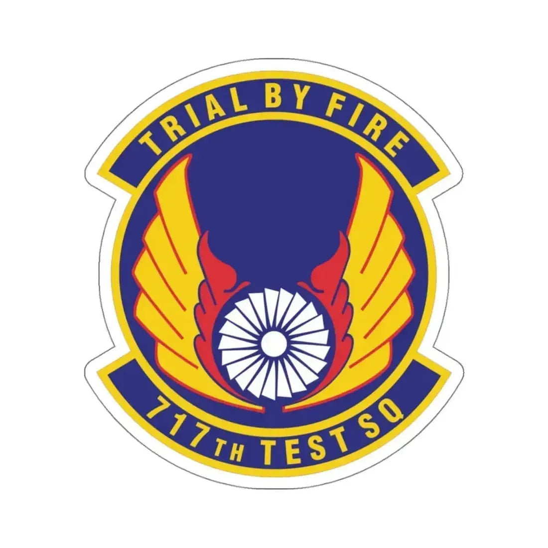 717th Test Squadron (U.S. Air Force) STICKER Vinyl Kiss-Cut Decal 4 Inch White - The Sticker Space
