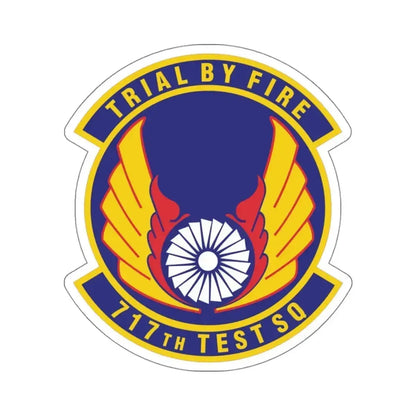 717th Test Squadron (U.S. Air Force) STICKER Vinyl Kiss-Cut Decal 4 Inch White - The Sticker Space
