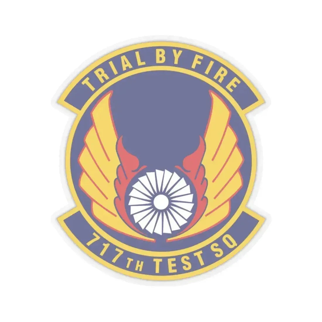 717th Test Squadron (U.S. Air Force) STICKER Vinyl Kiss-Cut Decal 6 Inch Transparent - The Sticker Space