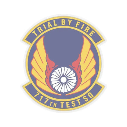 717th Test Squadron (U.S. Air Force) STICKER Vinyl Kiss-Cut Decal 6 Inch Transparent - The Sticker Space