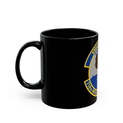 718 Intelligence Sq AFRC (U.S. Air Force) Black Coffee Mug-The Sticker Space