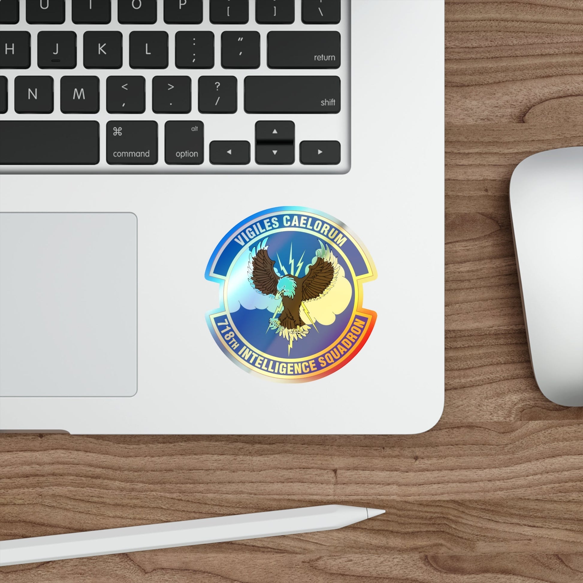 718 Intelligence Sq AFRC (U.S. Air Force) Holographic STICKER Die-Cut Vinyl Decal-The Sticker Space