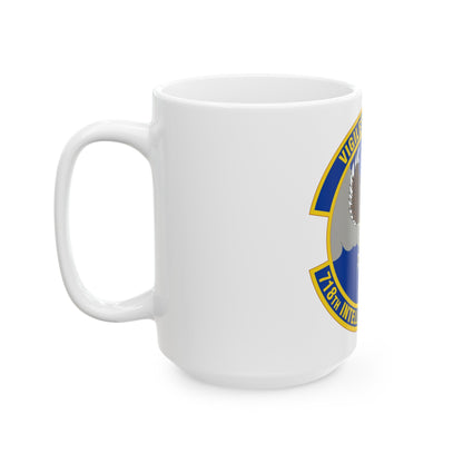 718 Intelligence Sq AFRC (U.S. Air Force) White Coffee Mug-The Sticker Space