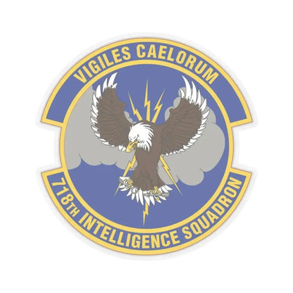 718 Intelligence Sq AFRC (U.S. Air Force) STICKER Vinyl Kiss-Cut Decal 3 Inch Transparent - The Sticker Space