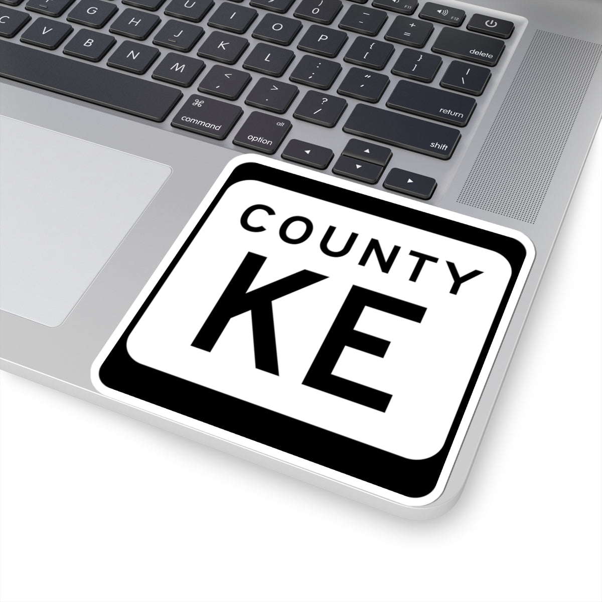 WIS County KE (Wisconsin) (Road Sign) STICKER Vinyl Kiss-Cut Decal