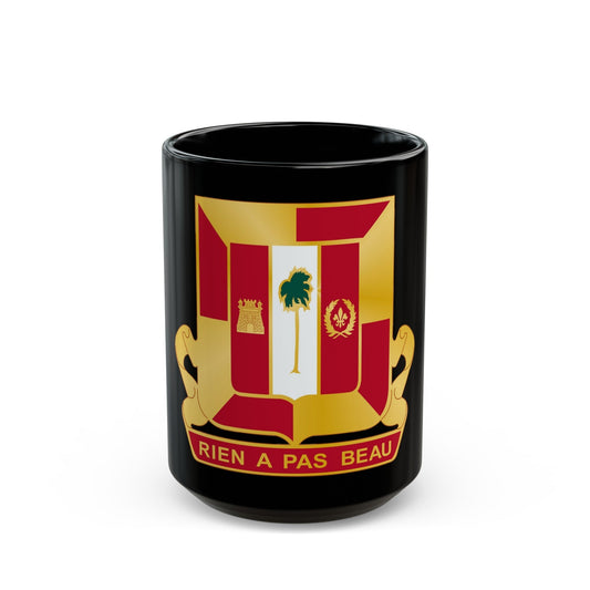 718th Antiaircraft Artillery Gun Battalion (U.S. Army) Black Coffee Mug-15oz-The Sticker Space