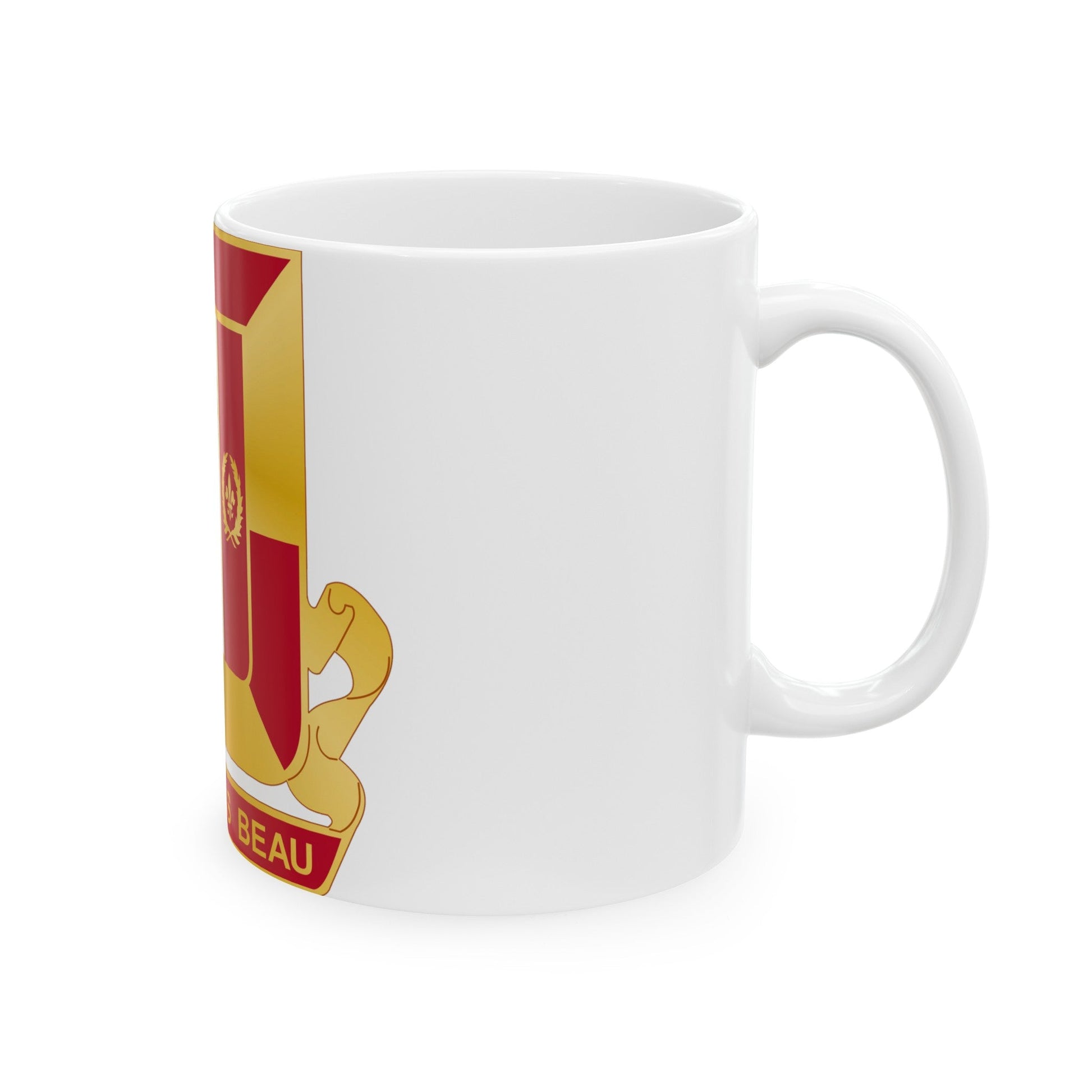 718th Antiaircraft Artillery Gun Battalion (U.S. Army) White Coffee Mug-The Sticker Space