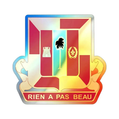 718th Antiaircraft Artillery Gun Battalion (U.S. Army) Holographic STICKER Die-Cut Vinyl Decal 2 Inch Holographic - The Sticker Space