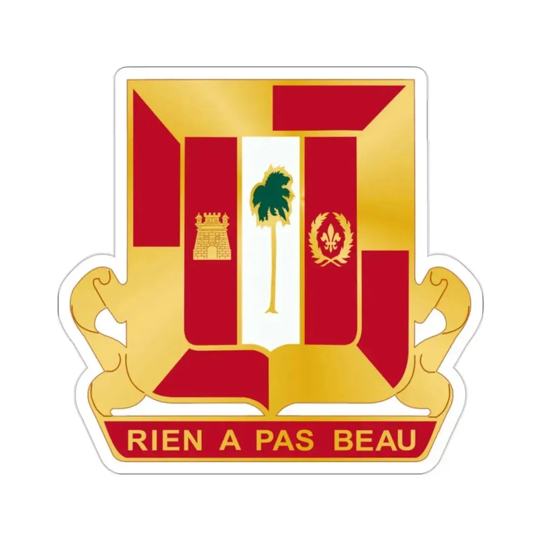 718th Antiaircraft Artillery Gun Battalion (U.S. Army) STICKER Vinyl Die-Cut Decal 2 Inch - The Sticker Space