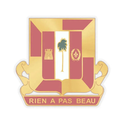 718th Antiaircraft Artillery Gun Battalion (U.S. Army) STICKER Vinyl Kiss-Cut Decal 2 Inch Transparent - The Sticker Space