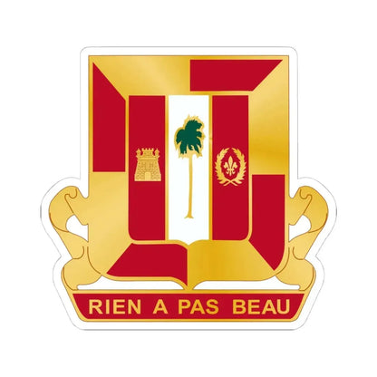 718th Antiaircraft Artillery Gun Battalion (U.S. Army) STICKER Vinyl Kiss-Cut Decal 4 Inch White - The Sticker Space