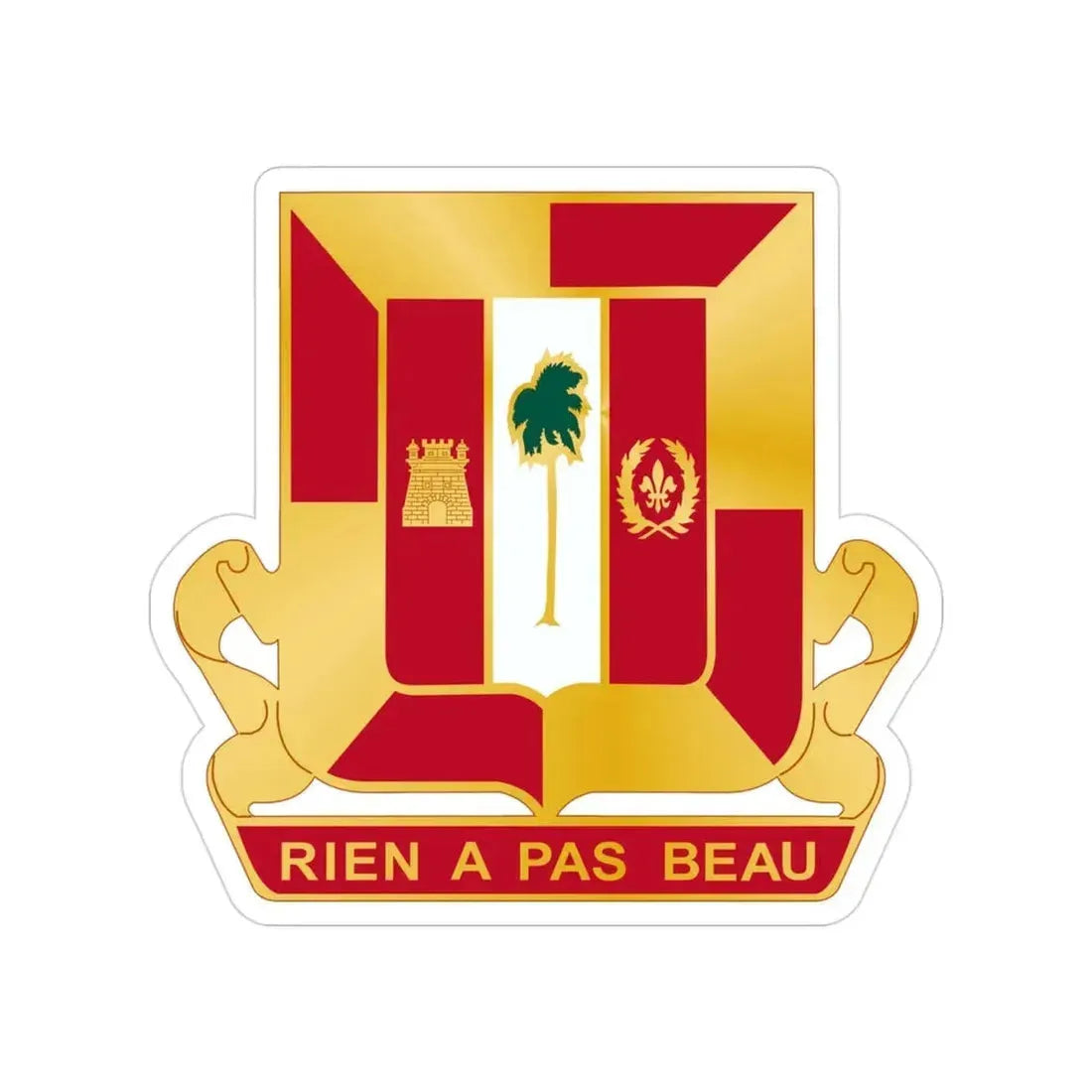 718th Antiaircraft Artillery Gun Battalion (U.S. Army) Transparent STICKER Die-Cut Vinyl Decal - The Sticker Space