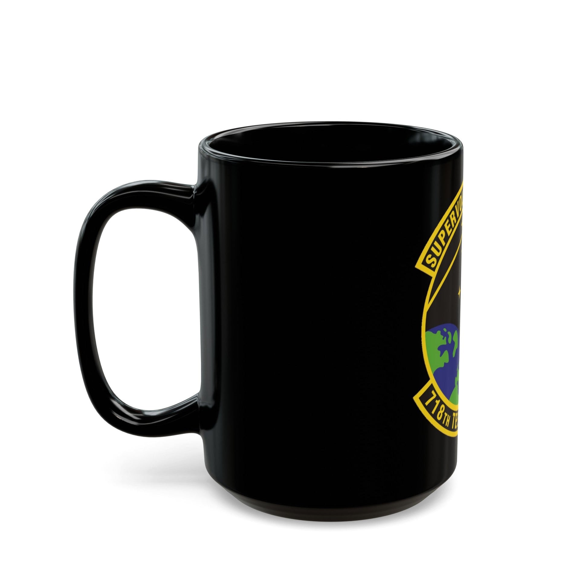 718th Test Squadron (U.S. Air Force) Black Coffee Mug-The Sticker Space