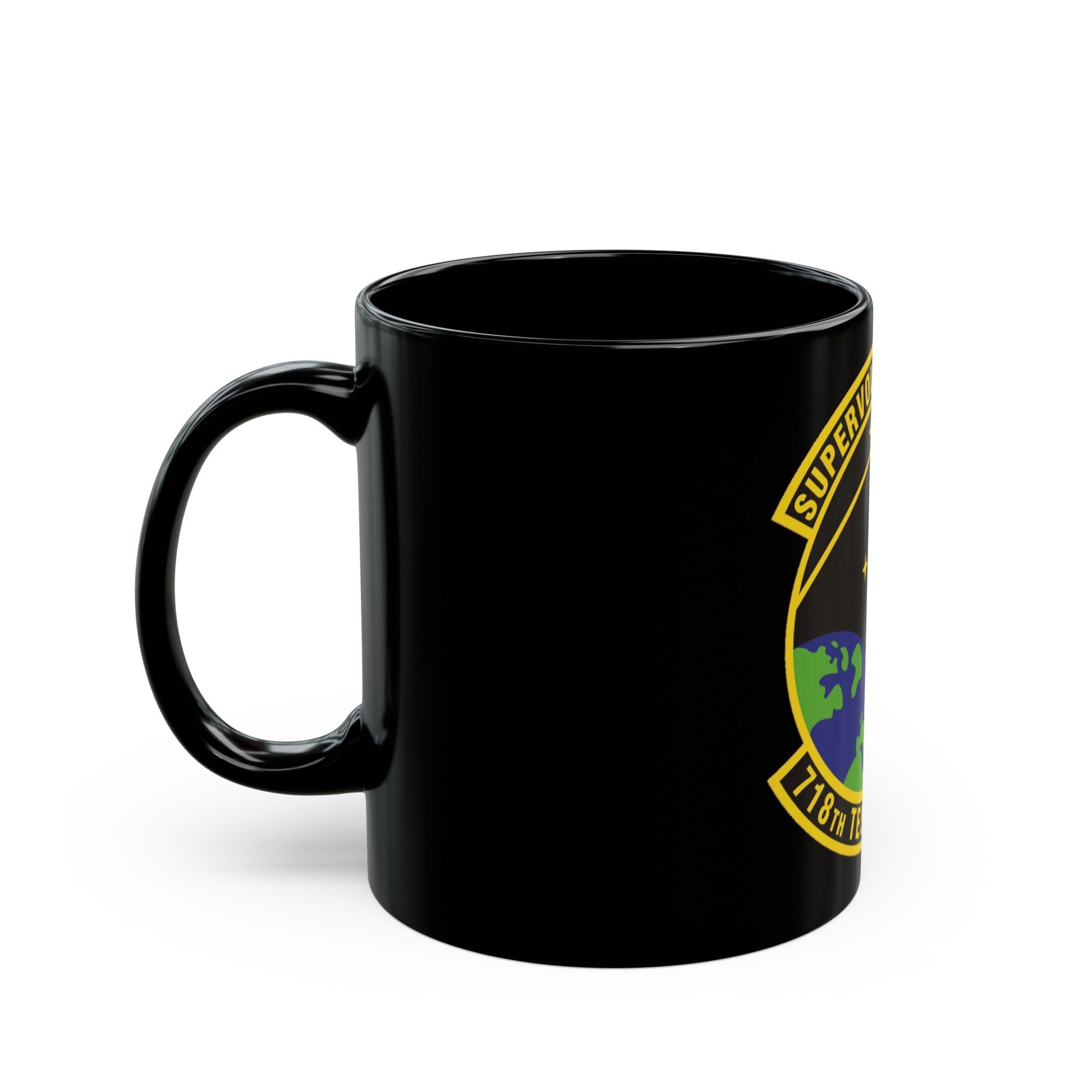 718th Test Squadron (U.S. Air Force) Black Coffee Mug-The Sticker Space