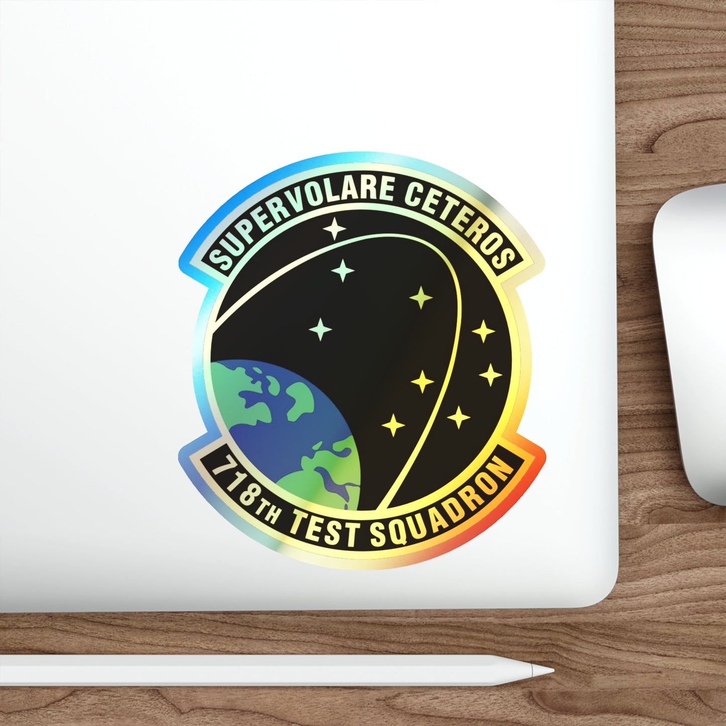 718th Test Squadron (U.S. Air Force) Holographic STICKER Die-Cut Vinyl Decal-The Sticker Space