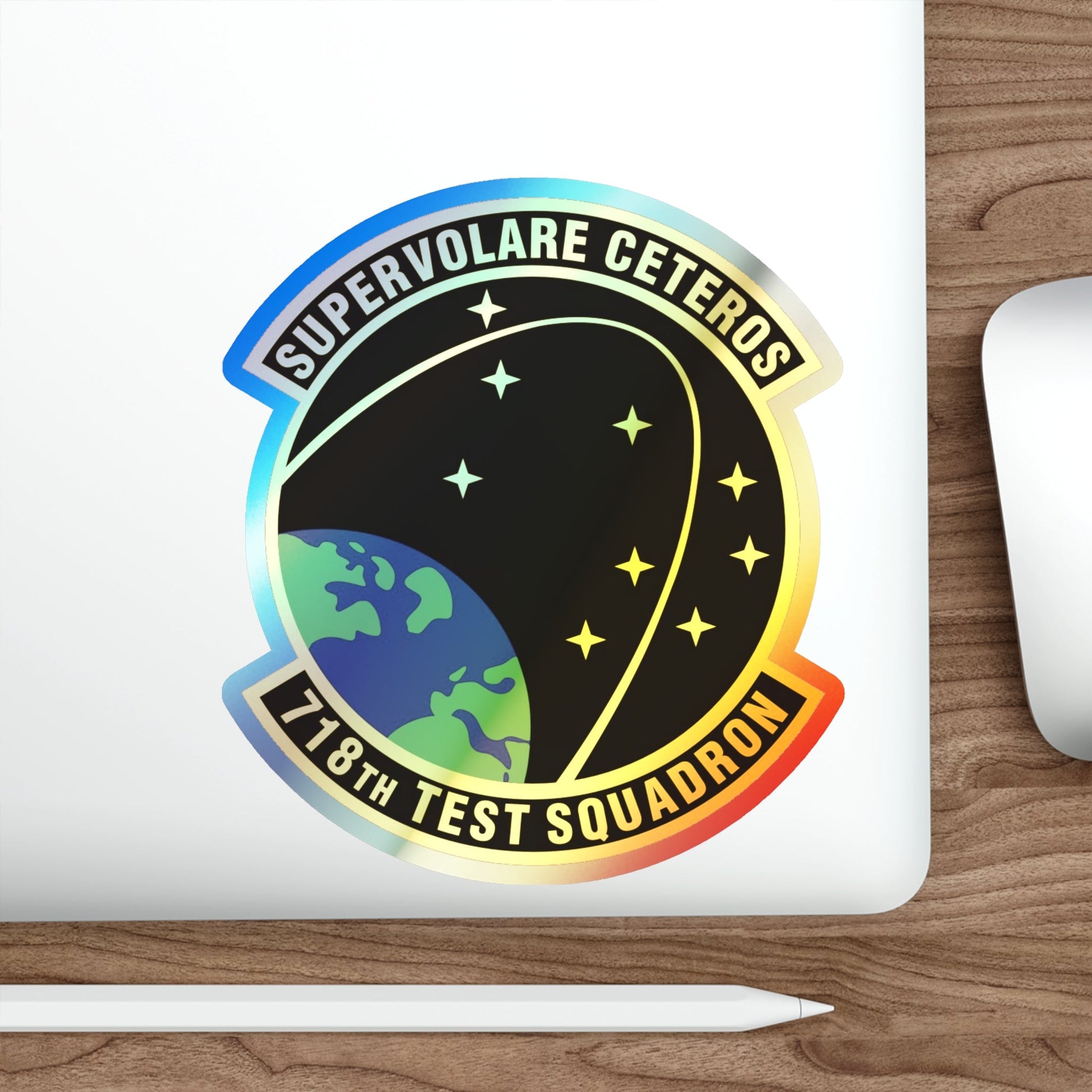 718th Test Squadron (U.S. Air Force) Holographic STICKER Die-Cut Vinyl Decal-The Sticker Space