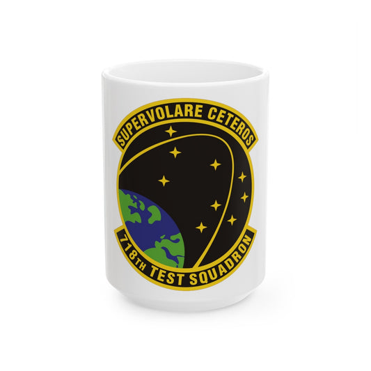 718th Test Squadron (U.S. Air Force) White Coffee Mug-15oz-The Sticker Space