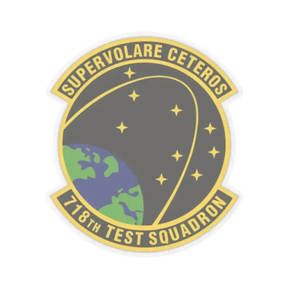 718th Test Squadron (U.S. Air Force) STICKER Vinyl Kiss-Cut Decal 2 Inch Transparent - The Sticker Space
